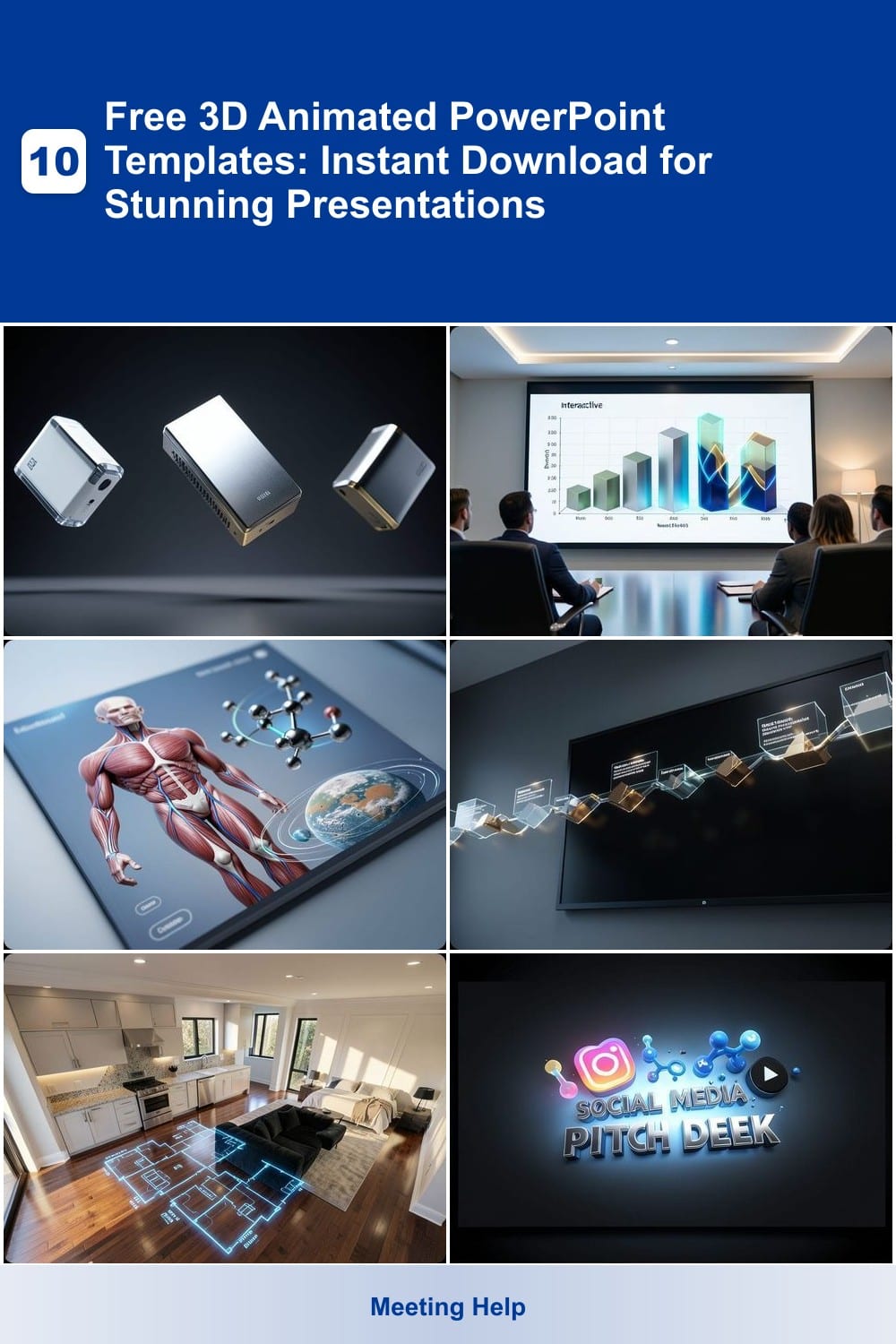 10 Free 3D Animated PowerPoint Templates: Instant Download for Stunning Presentations