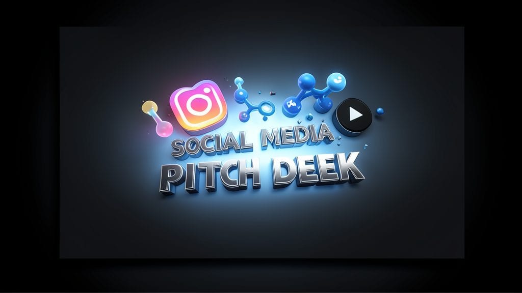 Creative 3D Social Media Pitch Deck