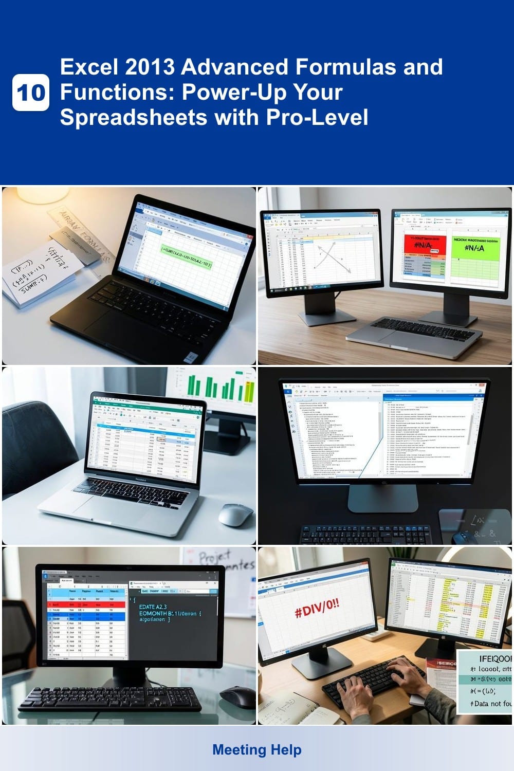 10 Excel 2013 Advanced Formulas and Functions: Power-Up Your Spreadsheets with Pro-Level Shortcuts