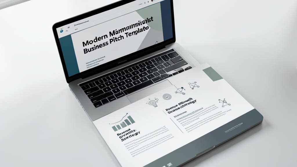 Modern Minimalist Business Pitch Template
